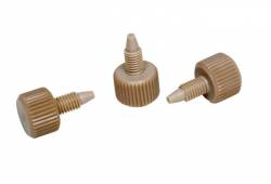 PEEK One-Piece Handtight Nut 1/16", 10-32 with plug