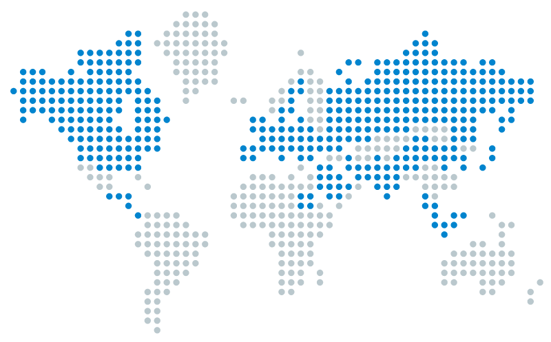 Map of ECOM HPLC suppliers